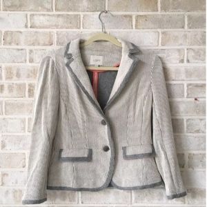 ❤️ Ann Taylor Loft Pin-Striped Soft Jacket - XS